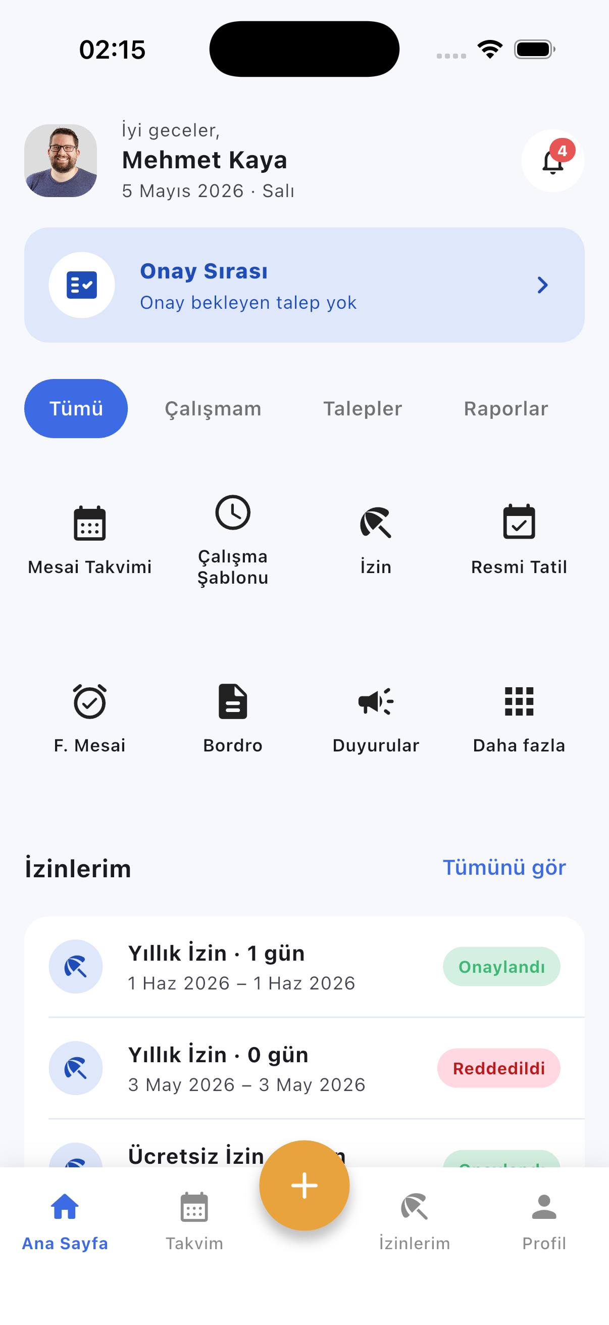 Belediye+İK mobil ekran